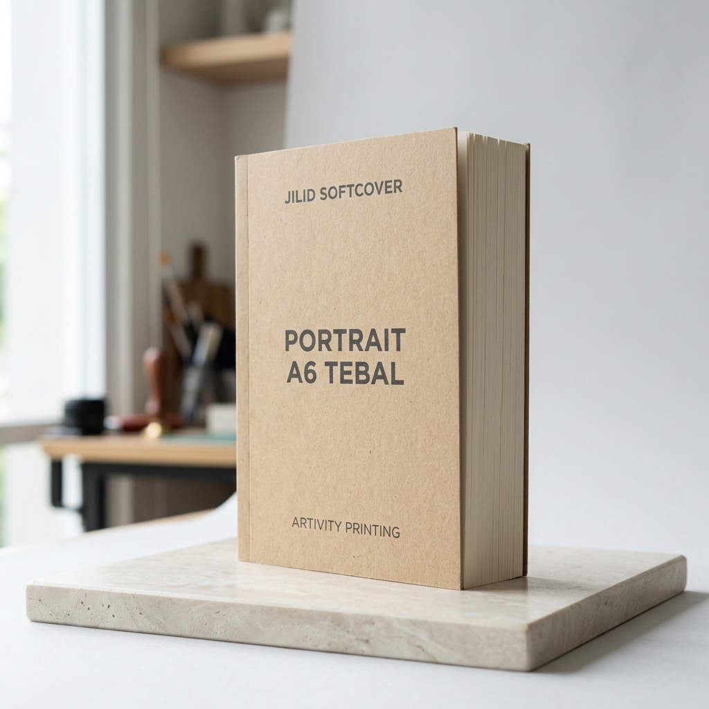 Jilid Softcover Portrait A6 Tebal