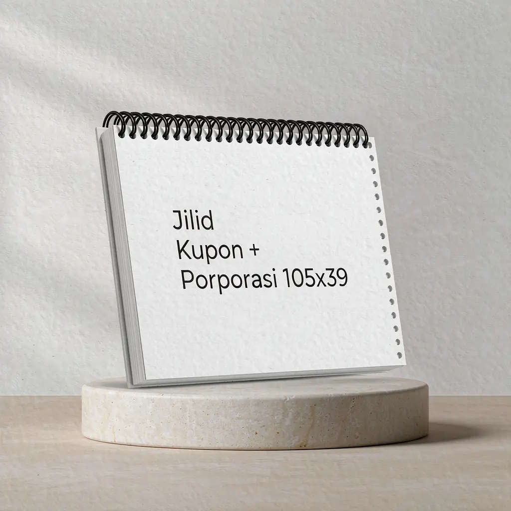 Jilid Kupon + Porporasi 105x39