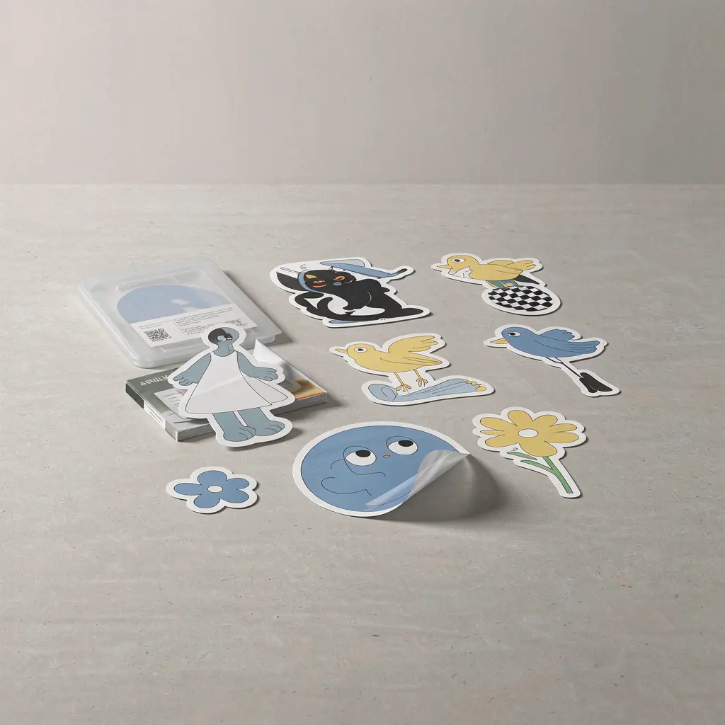 Bundling ganci akrilik + sticker pack A6
